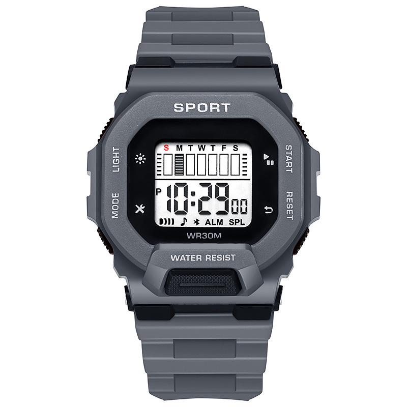 Student Waterproof Large Dial Square Fashion Electronic Watch