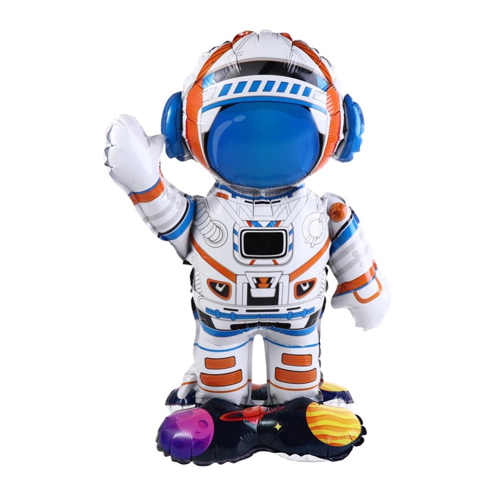 Spaceman Rocket Astronaut Balloon Inflatable Standing Space Rocket Balloon Giant Foil Rocket Shape Balloon Baby Shower 10inch