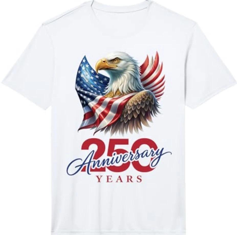 250 Years Freedom Eagle USA Independence 250th Anniversary Performance T-Shirt XL