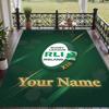 Custom Text Printed Rug Ireland Rugby Non Slip Floor Carpet For Home Room Decor