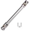 Stainless Steel Universal Joint Drive Shaft 66-196mm for 1/18-1/8 Model Car Crawler - In Stock