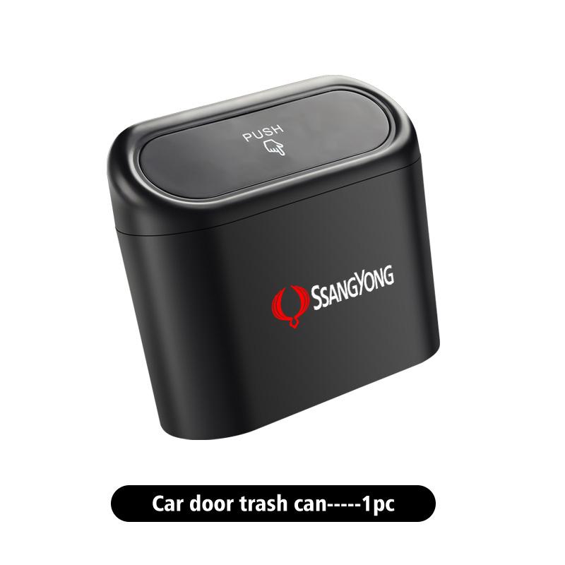 For SsangYong Car Hanging Trash Bin Storage Box Auto Accessories Rexton Kyron Torres 2024 2023 Evx 2012 Actyon Korando