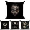 High Quality Nightmare Before Christmas Cushion Cover Sofa Home Decor Linen Material