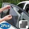 1/2Pcs DIY Car Stickers  42x38cmSun Shades Sun Protection Window Cover Black PVC Sunshade Side Window Shield with Small Holes