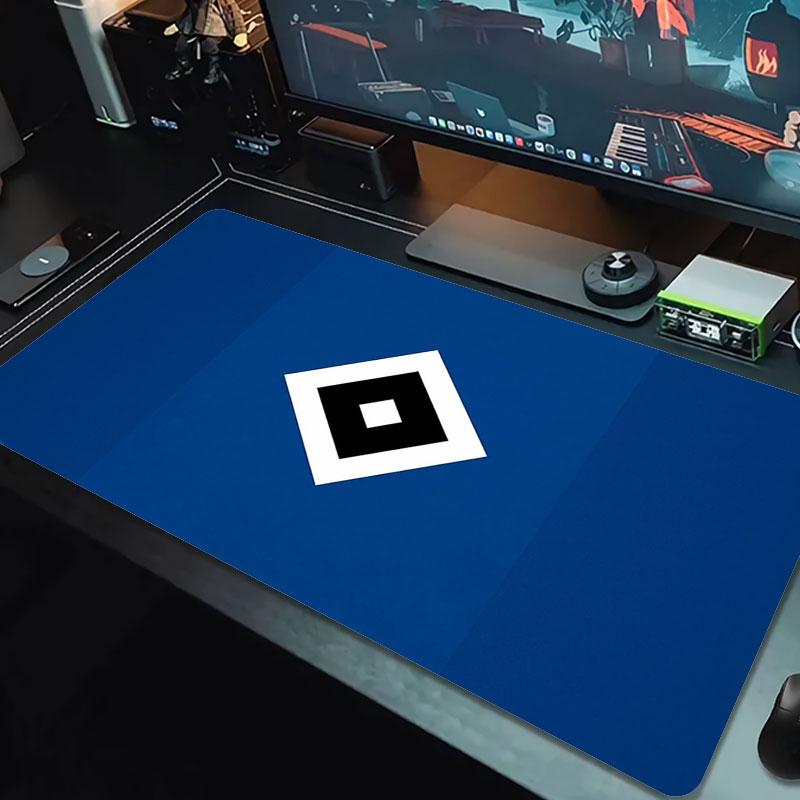 Blue Black Diamond Large Size Mouse Pad Large Gaming Table Cushion Nonslip Laptop Tablet Big Mousepad Xxl Mat Mini Pc Playmat With Lock Edge