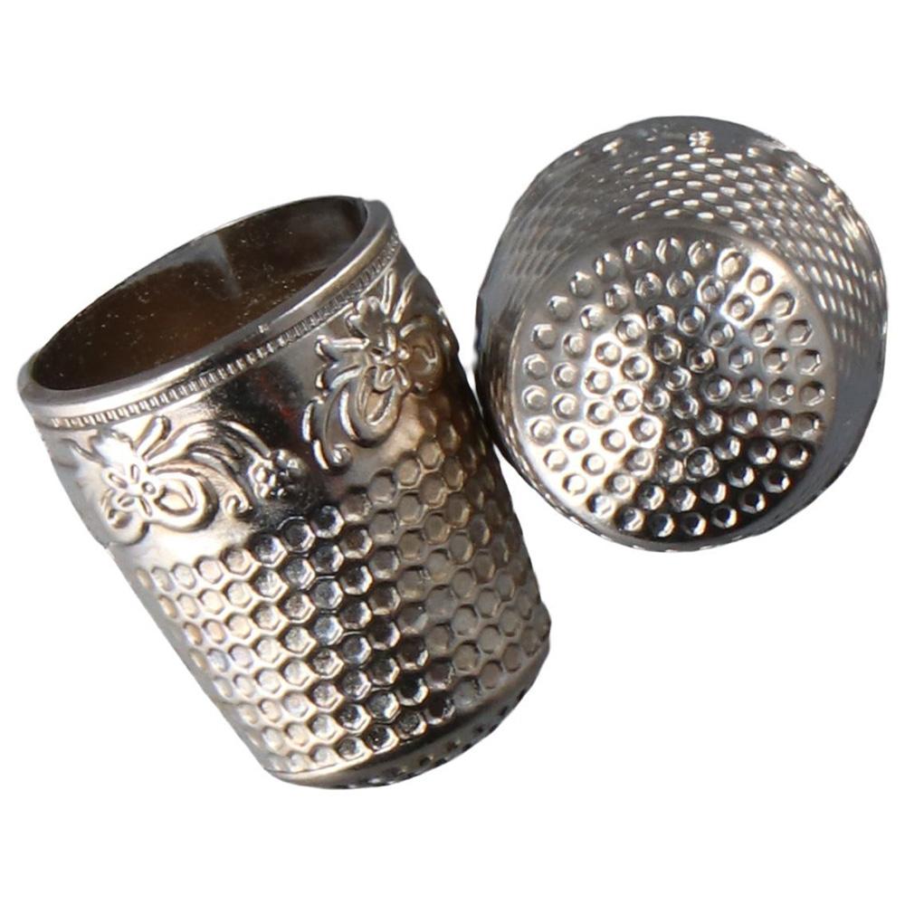 Knitting Metal 4Pcs 1.4*1.7*2.3CM/0.55*0.67*0.9in Small Finger Protector Hand Thimbles Hand Sewing