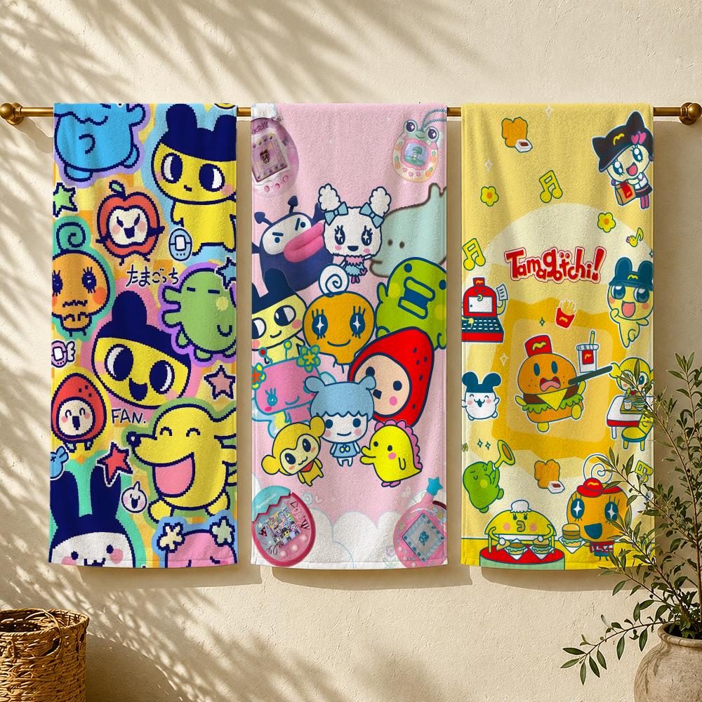 Game T-Tamagotchi Towel Towel beach towel, quick drying absorbent bath towel for Swim,Gym,Camping,Outdoor hot