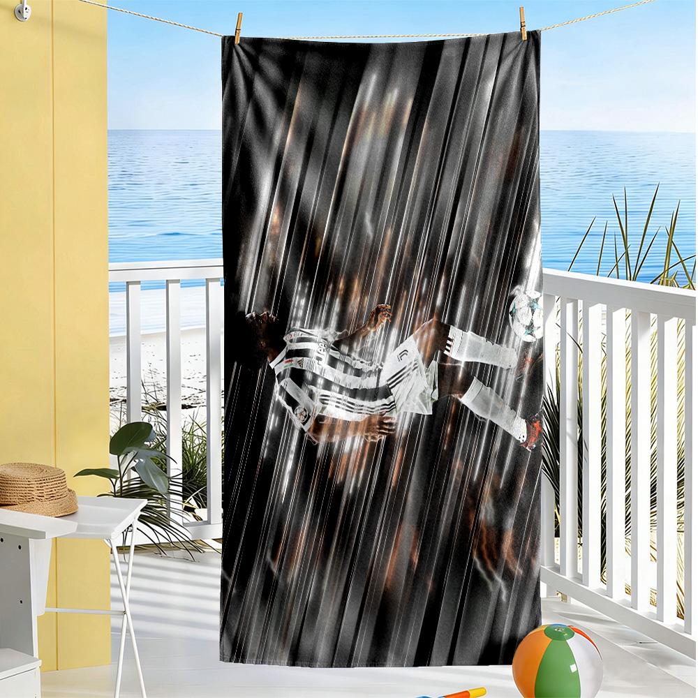 Juventus Celebration Moment Beach Towel Super Soft & Absorbent Comfortable Lightweight