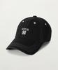 Seteo Contrast Color Stitch Dyed Ball Cap Black