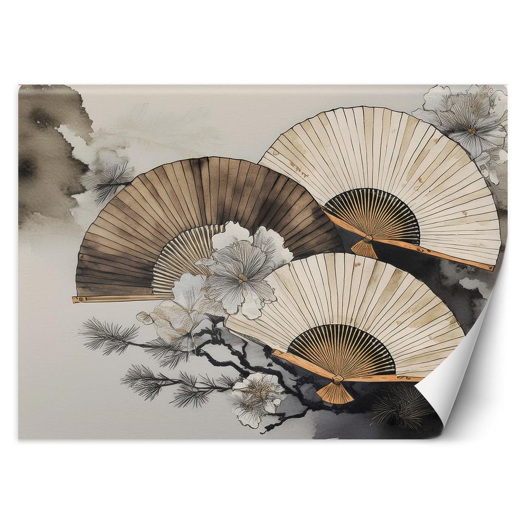 Wallpaper Fan Watercolour Japan