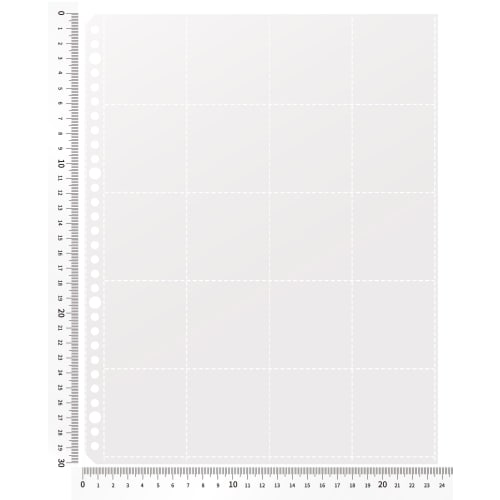 Seiun Shoten Chocolate Stickers, Large/Neo Size, Perfect Pocket Refills, A4 Size, Clear, 10-Pack