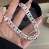 100% Solid 925 Sterling Silver Retro Bracelet for Women Men Vintage Handmade Wide Heavy Hollow Heart Bracelet Birthday Gift