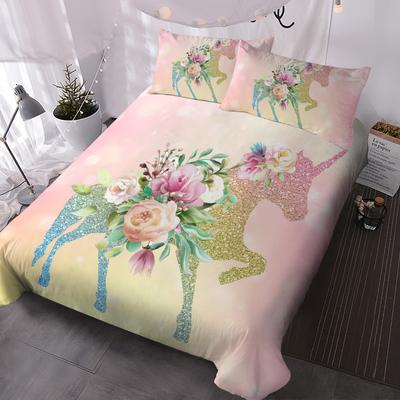 Märchen Einhorn Bettwäsche Set Einzelbett Twin Doppelbett Queen King Cal King Größe Bettwäsche Set