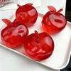 Moldable Red Apple Squeeze Toy Squishy Fruit Apple Fidget Toy Stress Relief Decompression Toys No-Rebound New Year Chrismas Gift
