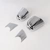 For 2018- Jeep Wrangler JL ABS Chrome Rearview Mirror Holder Cover Trim 4PCS