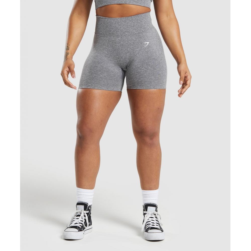 

GYMSHARK Lift Contour Бесшовные шорты матовый серо-белый меланжевый B6A8I GCRT XXS