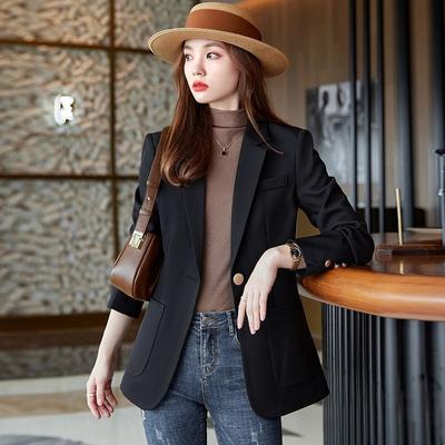 Fato Casual Pequeno Jaqueta Feminina Novo Primavera e Outono Estilo Coreano Fato para o Dia a Dia Parte Superior