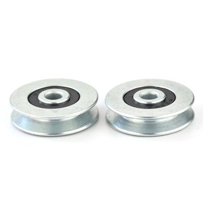 Polea redonda con rodamiento de 6x33x8Mm, alambre de acero sobre línea, rueda guía de rueda de elevación