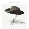 Bucket hat summer sun protection sun hat men's outdoor mountaineering fishing hat face protection neck integrated hat big brim sun hat