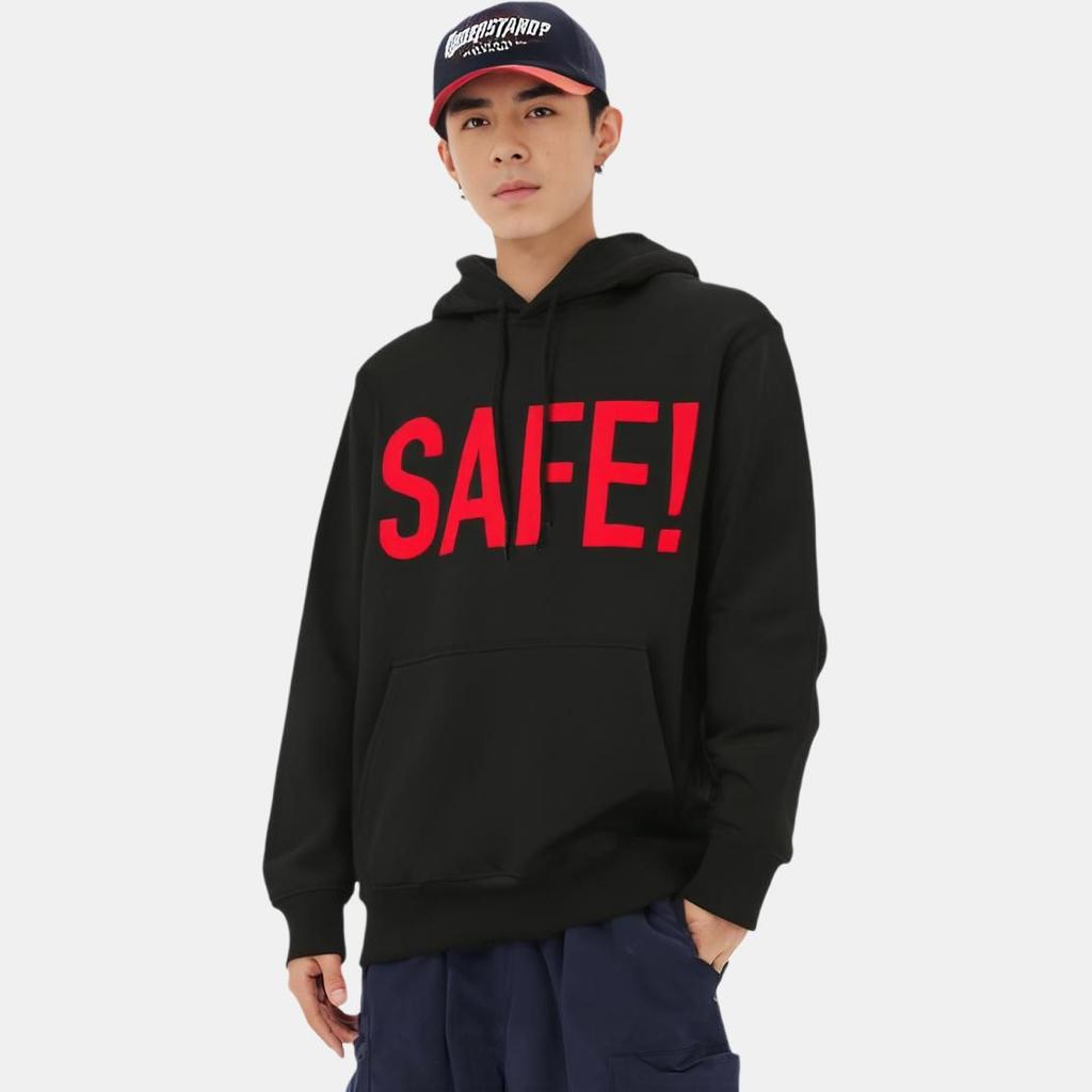Palace Safe T Hood Black Unisex Tops P16HD020