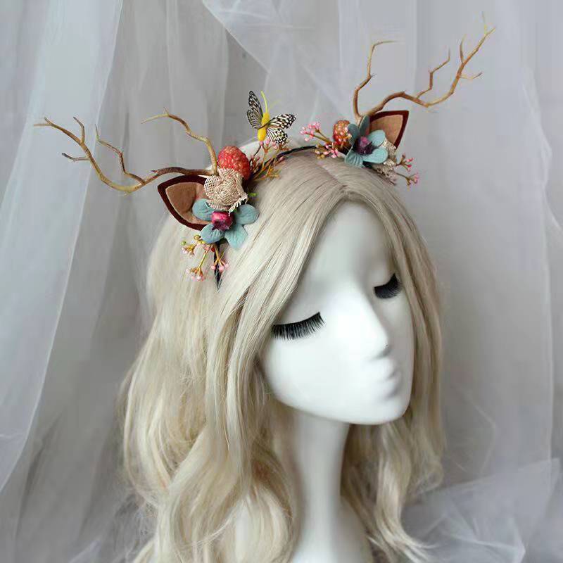Headband jewelry, headband, Mori women's antlers, headband, cute children's adult hair accessories, headband.