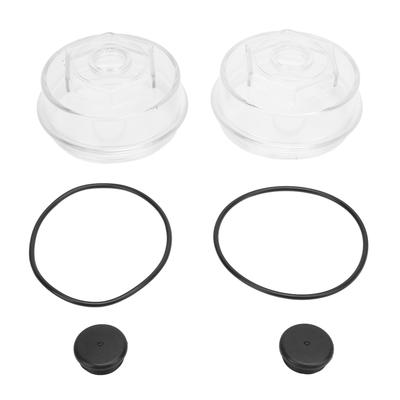 2 Satz Anhänger Naben Ersatz Ölkappen Kit 183772 KIT 4 Zoll Achse Kunststoffkappe mit O-Ringen Ersatz für Dexter Achsen