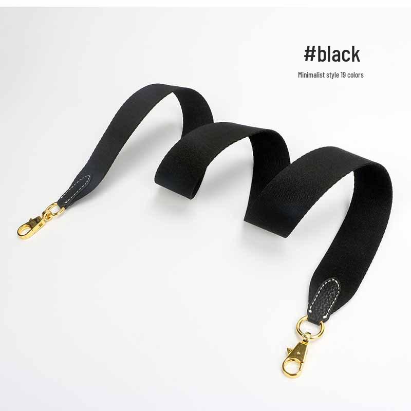 Evelyne Bucket Bag with Genuine Leather and Cotton Canvas Shoulder Strap