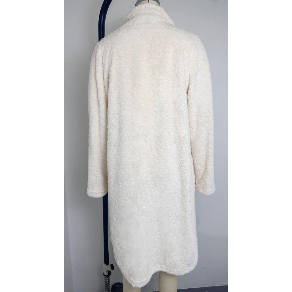 2025 Herbst Winter Damen Kunstpelzjacke, Reverskragen Plüsch Langarmmantel mit Thermofutter, Luxus-Stil Winteroberbekleidung für kaltes Wetter