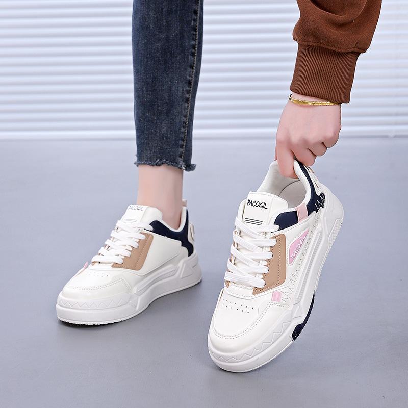 Spring new student versatile board shoes women's color matching classic casual shoes flat-bottomed sports shoes