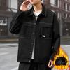 Men's Spring and Autumn Denim Jackets, Men's New Korean Trendy Tops, Casual and Versatile Lapels, Cargo Thickened Jackets