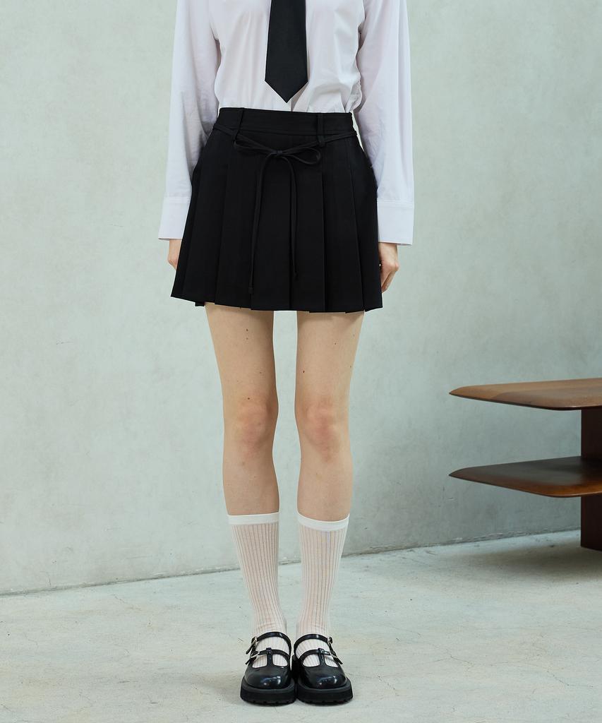 Alikim Dorothy Pleats Skirt Pants / Black