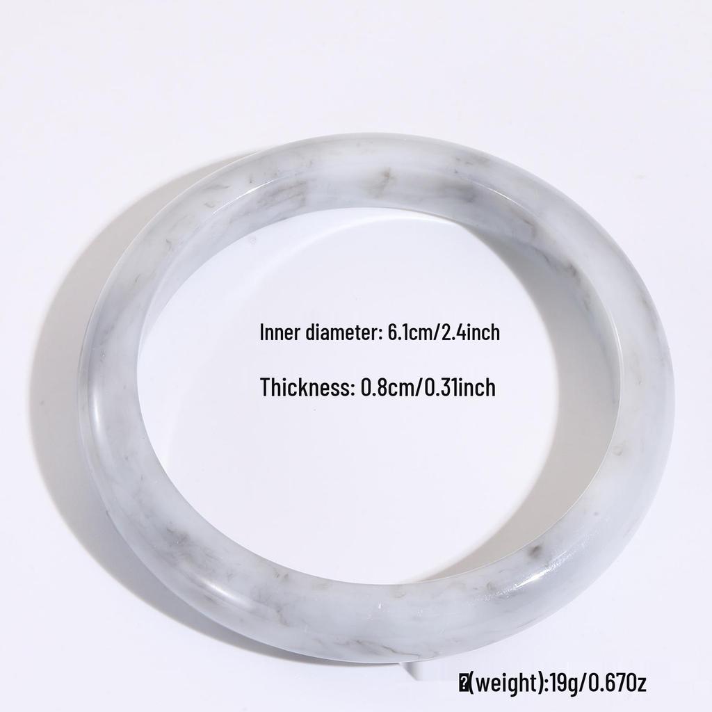 Europese & Amerikaanse Retro High-End Semi-Transparant Ovaal Hars Armband voor Meisjes