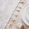 Elegante Phoenix Spitzentischdecke Rechteckig mit Muschelkante, Perfekt für Hochzeiten, Geburtstage, Babypartys & Jubiläen
