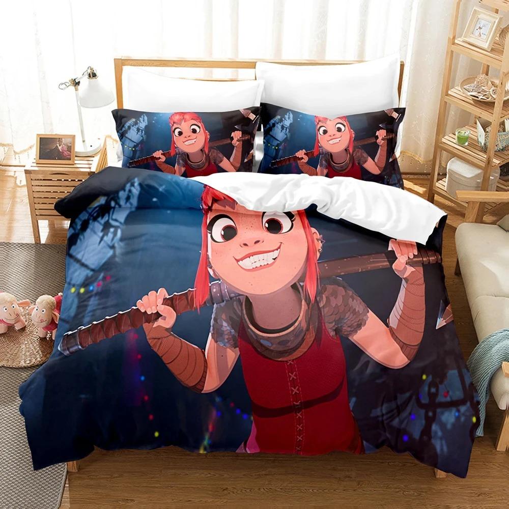 3D Die Nimona Bettwäschesets Bettbezug-Set mit Kissenbezug Einzelbett Doppelbett Queen-Size King-Size Bettwäsche