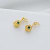 Gold-Plated Zirconia Butterfly Pendant Clip-On Jewelry Accessory