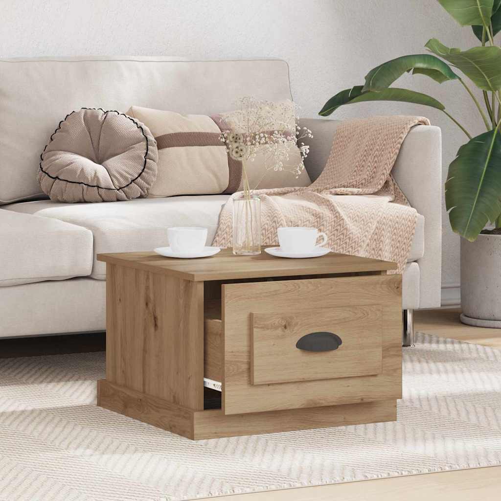 Artisan Oak Coffee Table 50 x 50 x 35 cm Particleboard