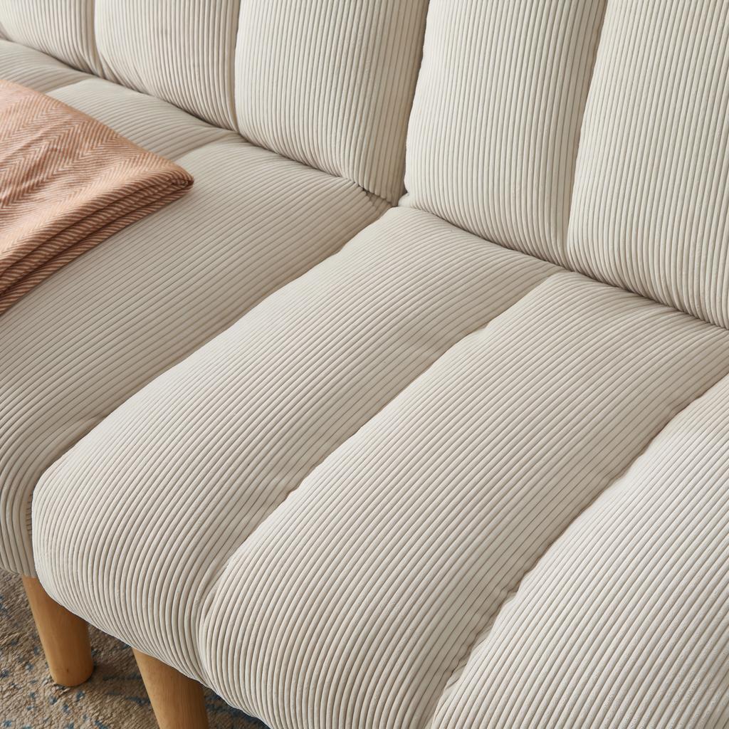 2-Seater Sleeper Sofa 167CM – Folding Sofa Bed with 3-Way Adjustable Backrest, Space-Saving Sleeper Couch for Living Room & Office
