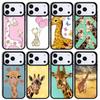 Giraffe Anime Cute Mobile Phone Case for IPhone 17 AIR 16pro Max 15 14 13 12 11 Bumper Cover