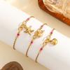 Atoztide Cherry Heart Shell Conch Starfish Pendant Bracelet for Women Girl Stainless Steel Multiple Styles Bracelet Jewelry Gift