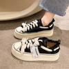 Fashion Pink Canvas Shoes Women Platform Sneakers  Basket Femme Spring 2025 New Korean Version Beggar Shoes White Shoes Skateboard Shoes