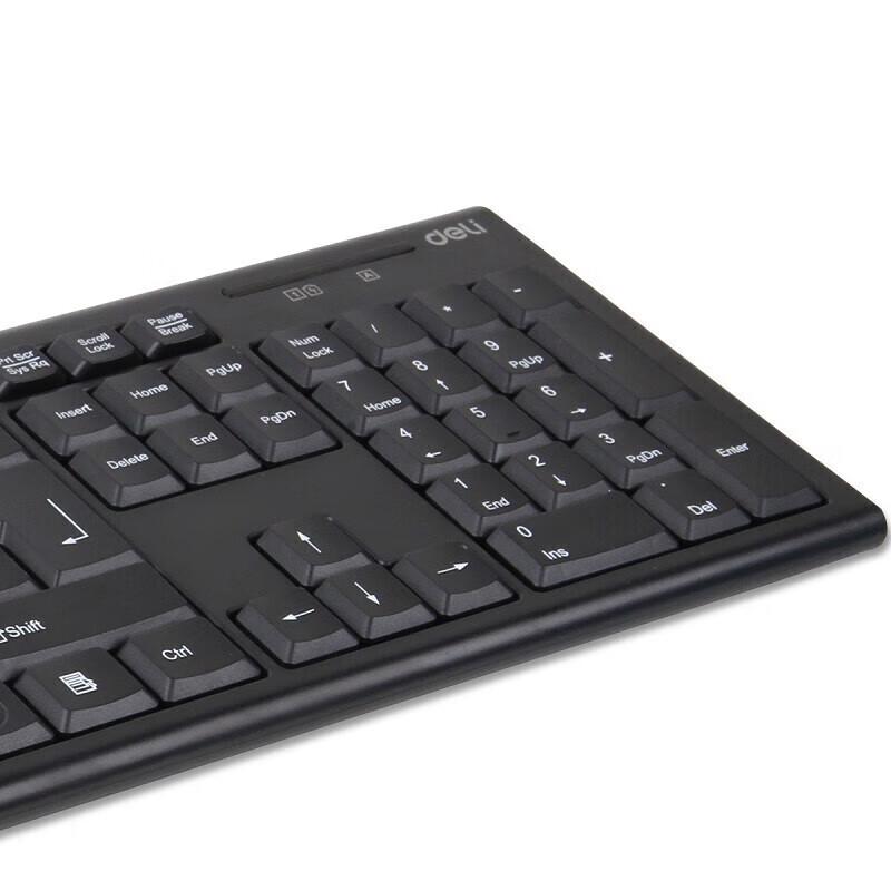 Deli Wireless Multimedia Keyboard and Mouse Combo