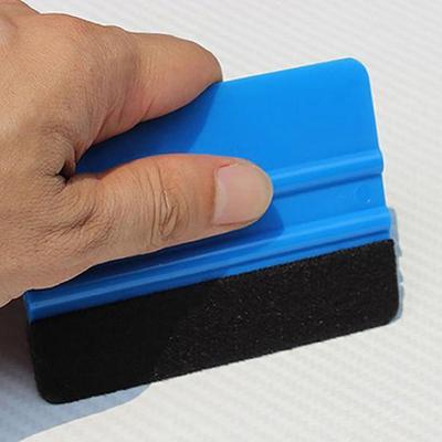 Plastic Car Squeegee Decal Wrap Applicator Soft Felt Edge Scraper Paster Tool