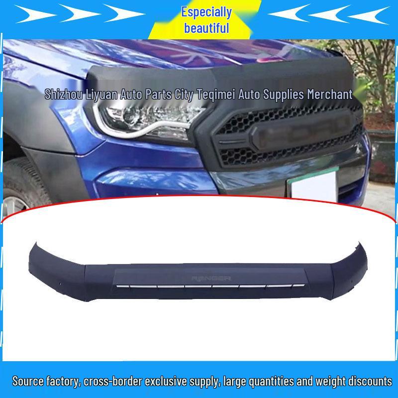 

Ford Ranger Pickup 2015+ Hood Protector: Sand, Stone, & Insect Guard Yes матовий чорний колір