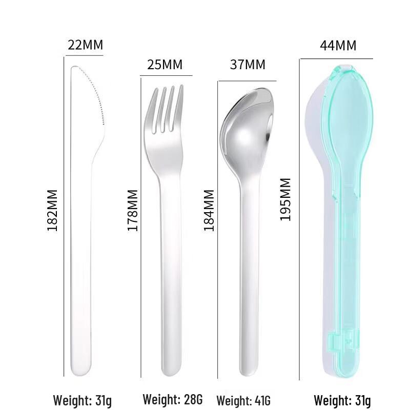 Portable Stainless Steel Flatware Set