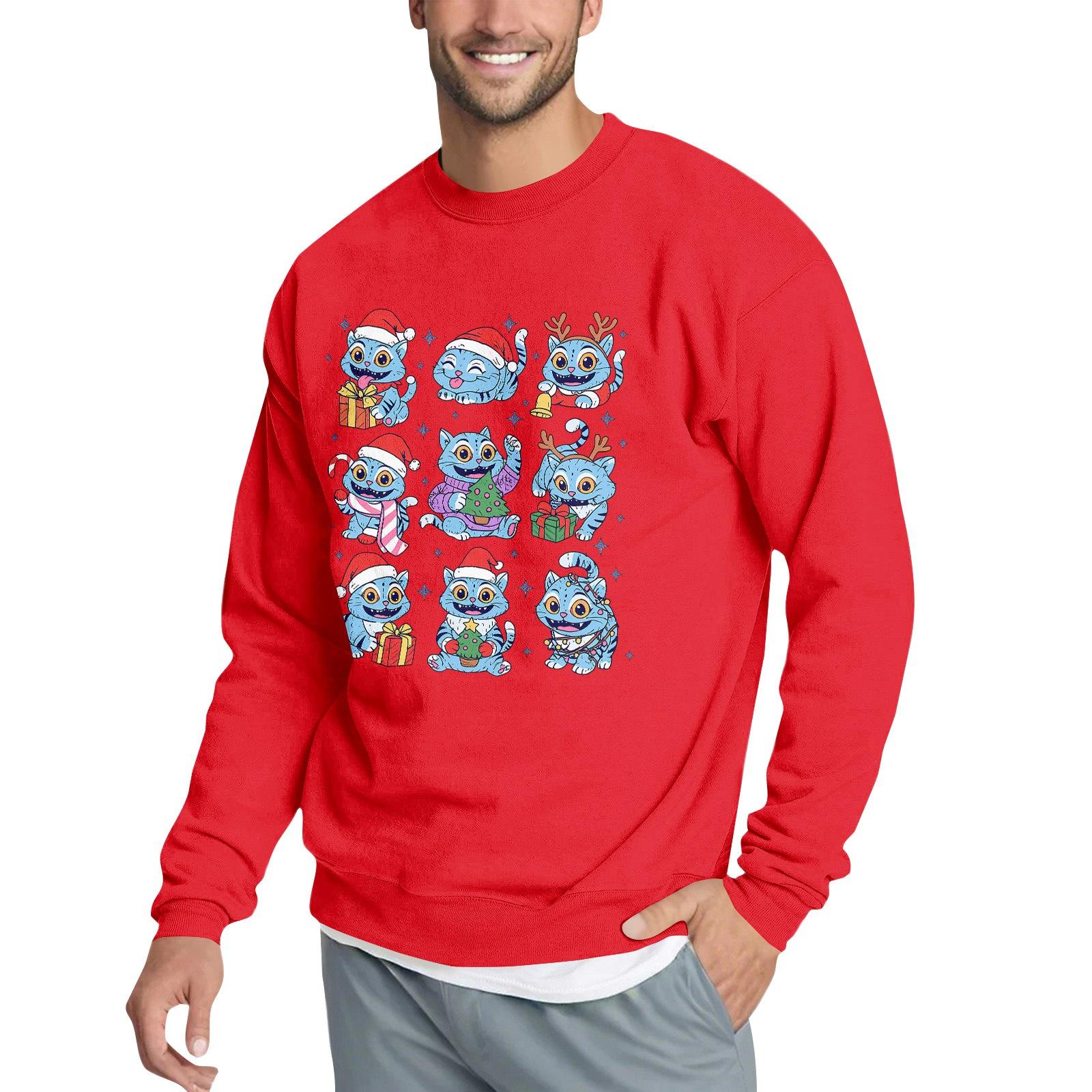 

Мужской повседневный свитшот с забавным принтом на тему кино XXL красный