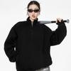 Women's Half-Zip Stand-Collar Sweatshirt