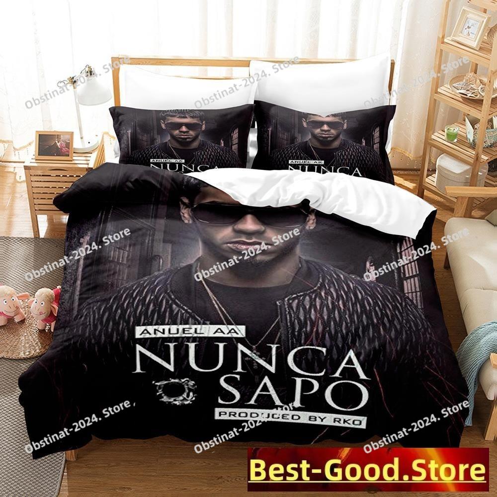 Anuel Aa Real Hasta La Bedding Set Single Twin Full Queen King Size Bed Set Aldult Kid Bedroom Duvetcover Set Parure De Lit