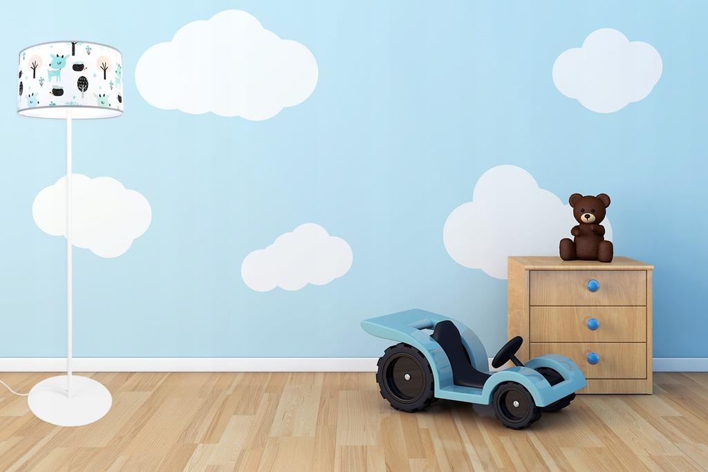 Children'S Loft Floor Lamp, Lampshade, Pattern, Led