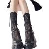 Lace Lace Bow Socks Women'S Spring Summer Thin Breathable Japanese Lolita Sweet Girl Jk Stacking Socks