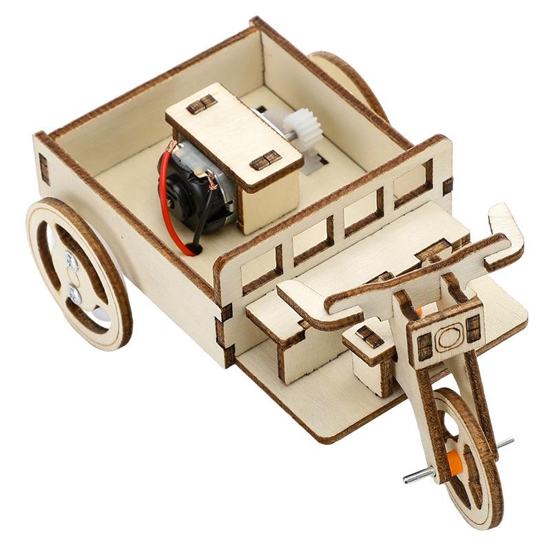 Tricycle Experiment Kit: DIY Science Toy for Primary School Students белый